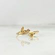 Anillo Love Corazón 1.05gr / T9 1/2 / Oro Amarillo ©
