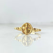 Anillo Cruz Picos 1.8gr / T7 1/2 / Oro Amarillo ©