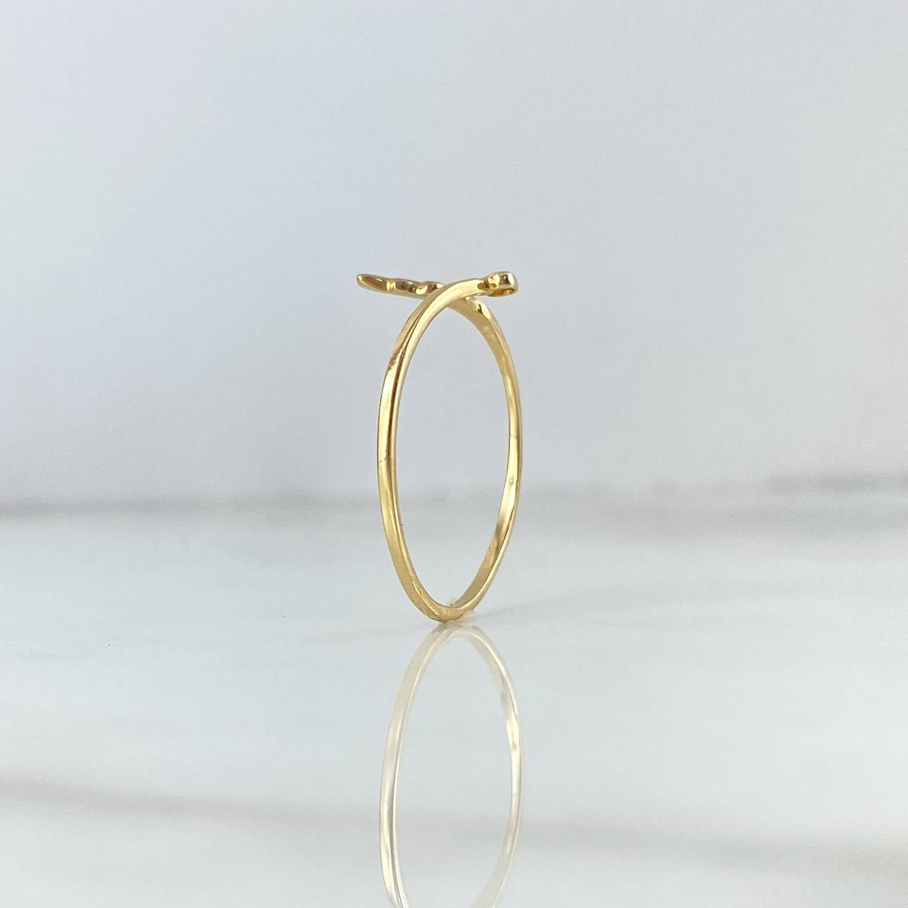 Anillo Flecha Corazón 1.1gr / T10 1/4 / Oro Amarillo ©