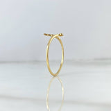 Anillo Flecha Corazón 1.1gr / T10 1/4 / Oro Amarillo ©