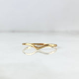 Anillo Tiara en V 0.7gr / T7 1/2 / Oro Amarillo ©