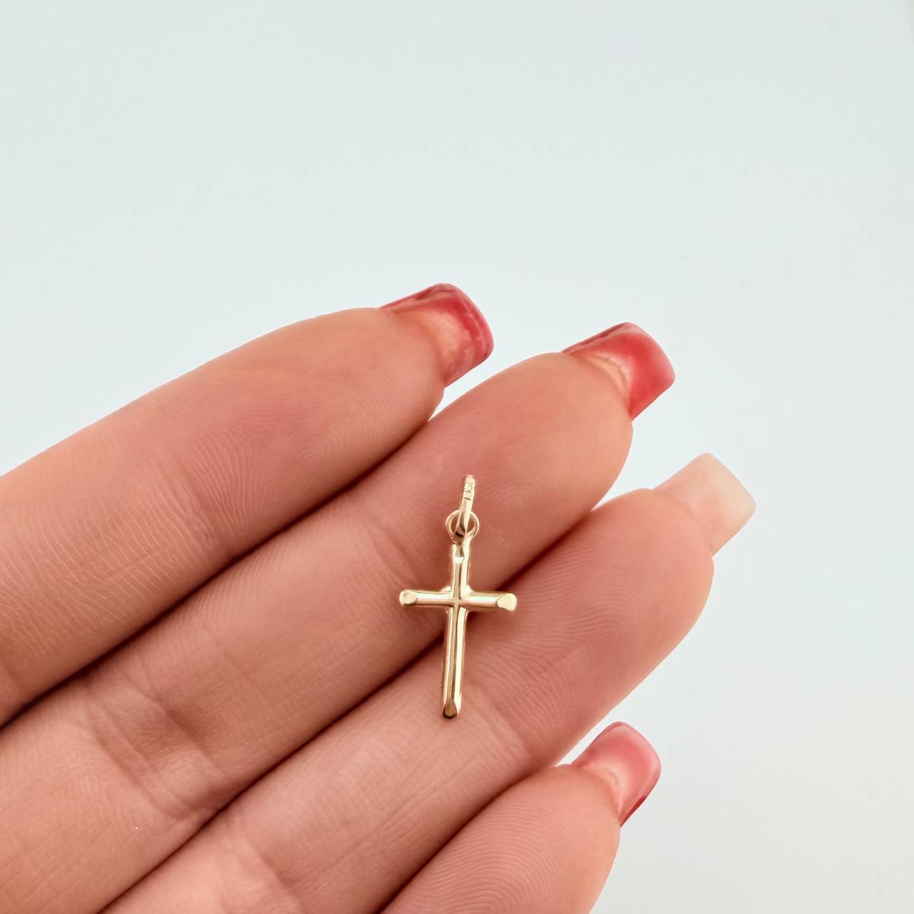 Dije Cruz 0.3gr / 2.1cm / Oro Amarillo 18K ©