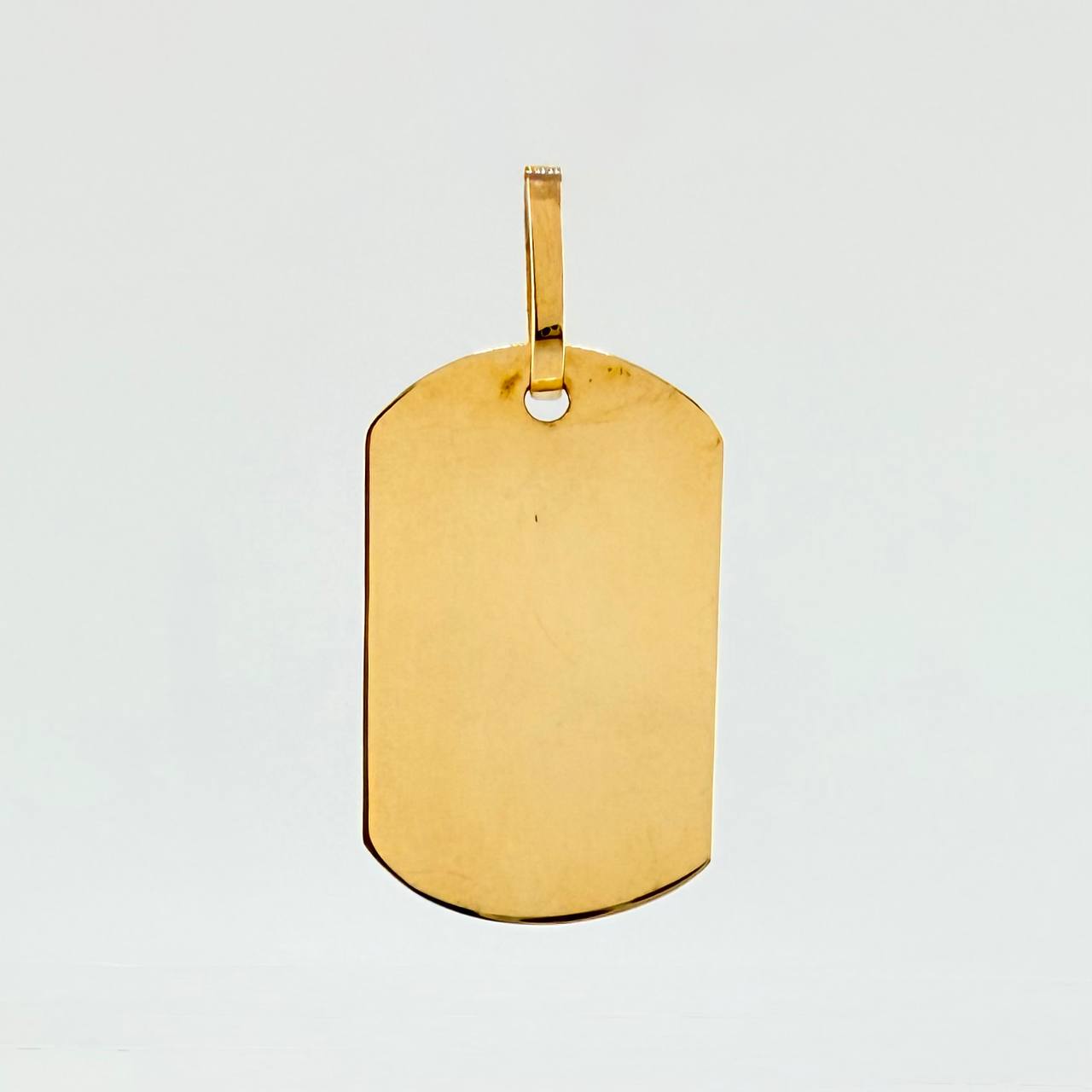 Dije Placa Rectangular 5.15gr / 3.9cm / Oro Amarillo 18K