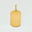 Dije Placa Rectangular 5.15gr / 3.9cm / Oro Amarillo 18K