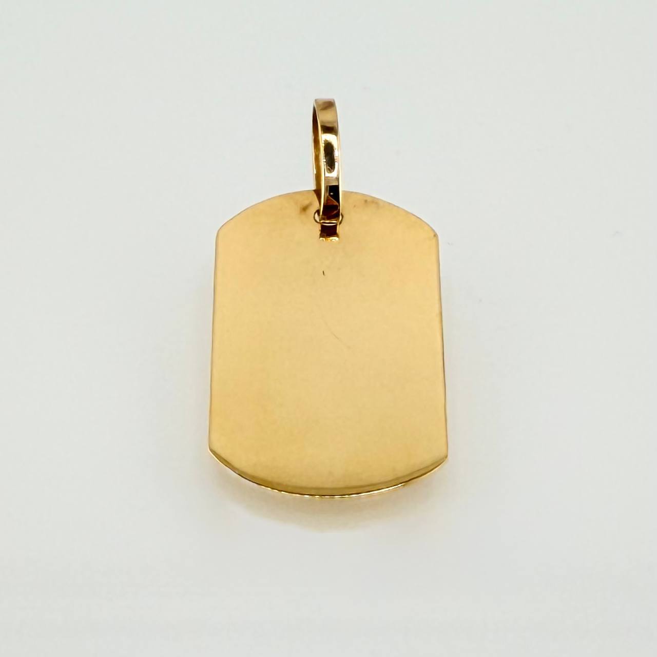 Dije Placa Rectangular 5.15gr / 3.9cm / Oro Amarillo 18K