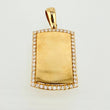 Dije Placa Rectangular 3.25gr / 3.1cm / Oro Amarillo 18K