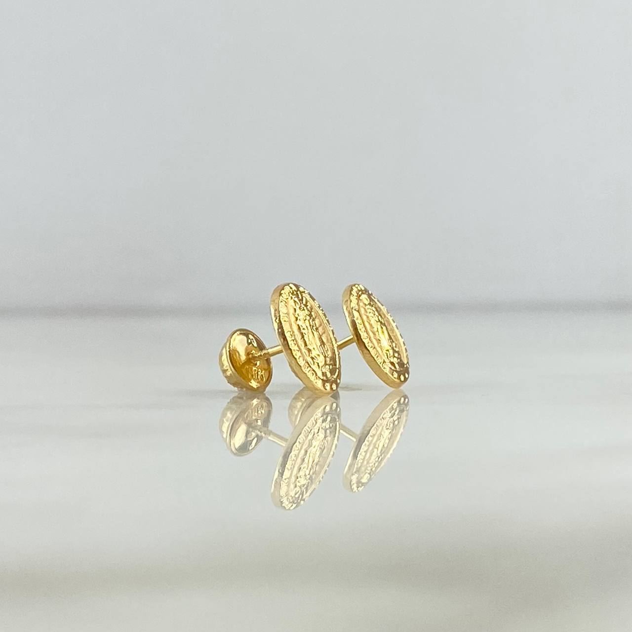Topos Virgen de Guadalupe 0.95gr / 1cm / Oro Amarillo
