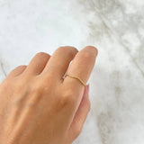 Anillo Trenza zigzag 0.6gr / T7 / Oro Amarillo ©