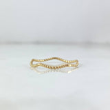 Anillo Trenza zigzag 0.8gr / T7 / Oro Amarillo ©