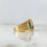 Anillo Caballo Tribal 7.6gr / T11 / Circones Blancos Dos Oros Amarillo Rosa ©