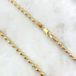 Cadena Militar 26.4gr / 60cm / 4mm Bolas Diamantadas Oro Amarillo ©