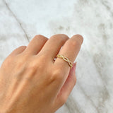 Anillo Infinitos 2.65gr / T7 1/4 / Circones Blancos Oro Amarillo ©