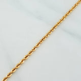 Cadena Lazo 3 g / 50 cm / 1.95 mm Oro Amarillo 18K