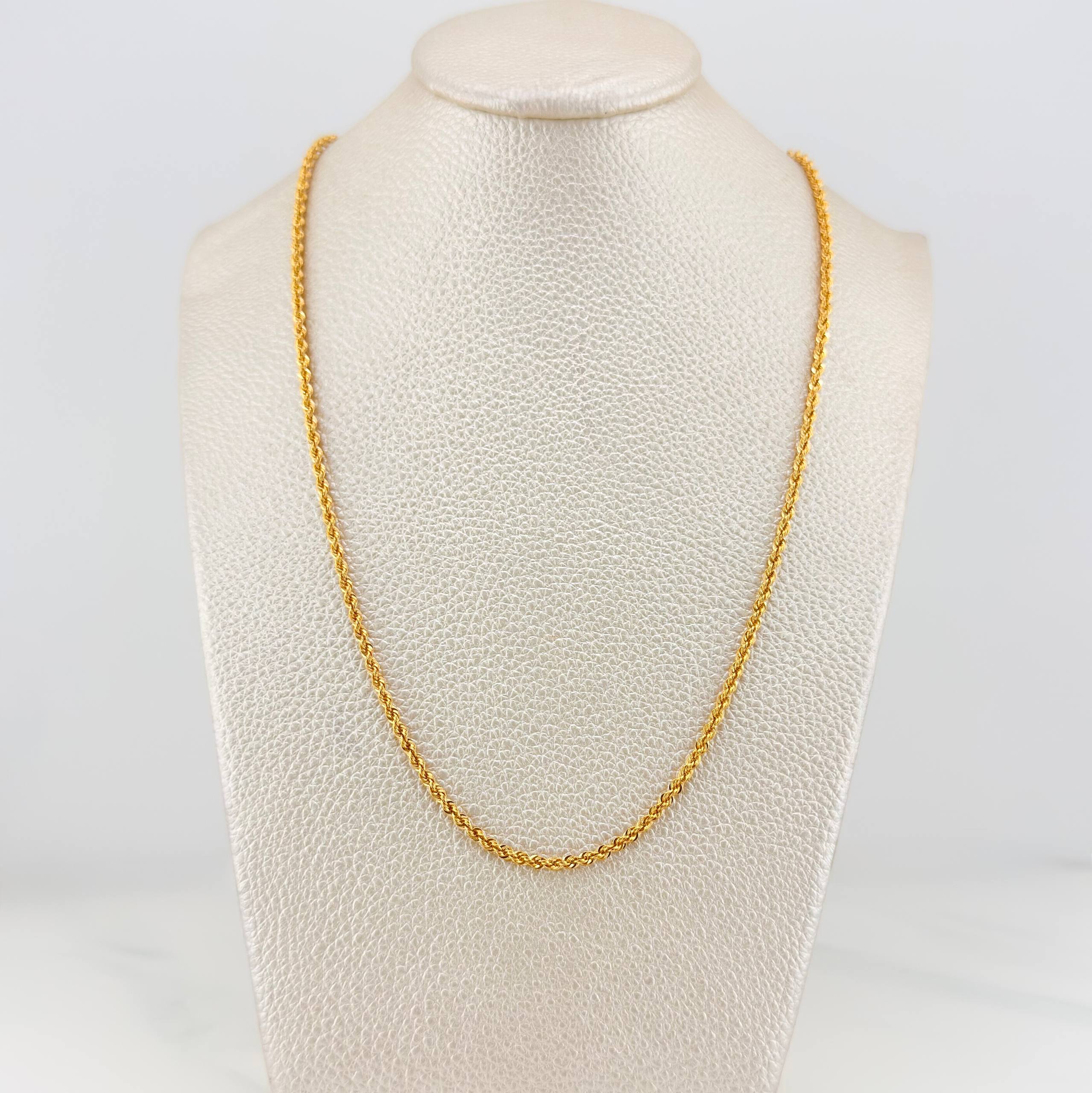 Cadena Lazo 3 g / 50 cm / 1.95 mm Oro Amarillo 18K