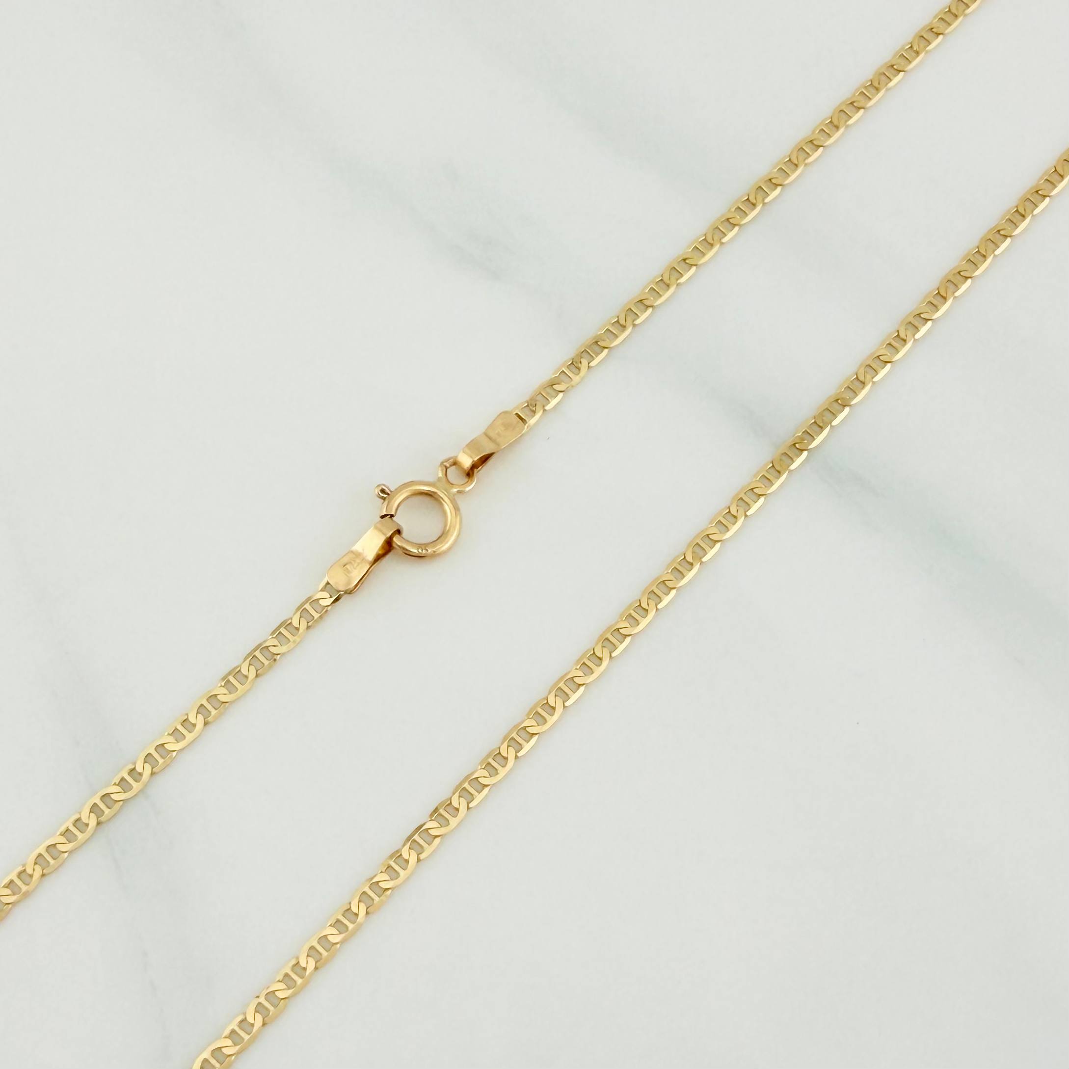 Cadena Escalera 1.6 g / 40 cm / 1.39 mm Oro Amarillo 18K