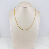 Cadena China 2.9 g / 40 cm / 1.6 mm Oro Amarillo 18K
