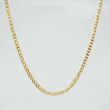 Cadena Cubana 2g / 40cm / 2.53mm Oro Amarillo 18K