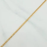 Cadena Cubana 2g / 40cm / 2.53mm Oro Amarillo 18K