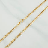 Cadena Cubana 2g / 40cm / 2.53mm Oro Amarillo 18K