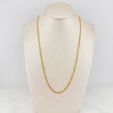 Cadena Cubana 2.1g / 63cm / 2.7mm Oro Amarillo 18K