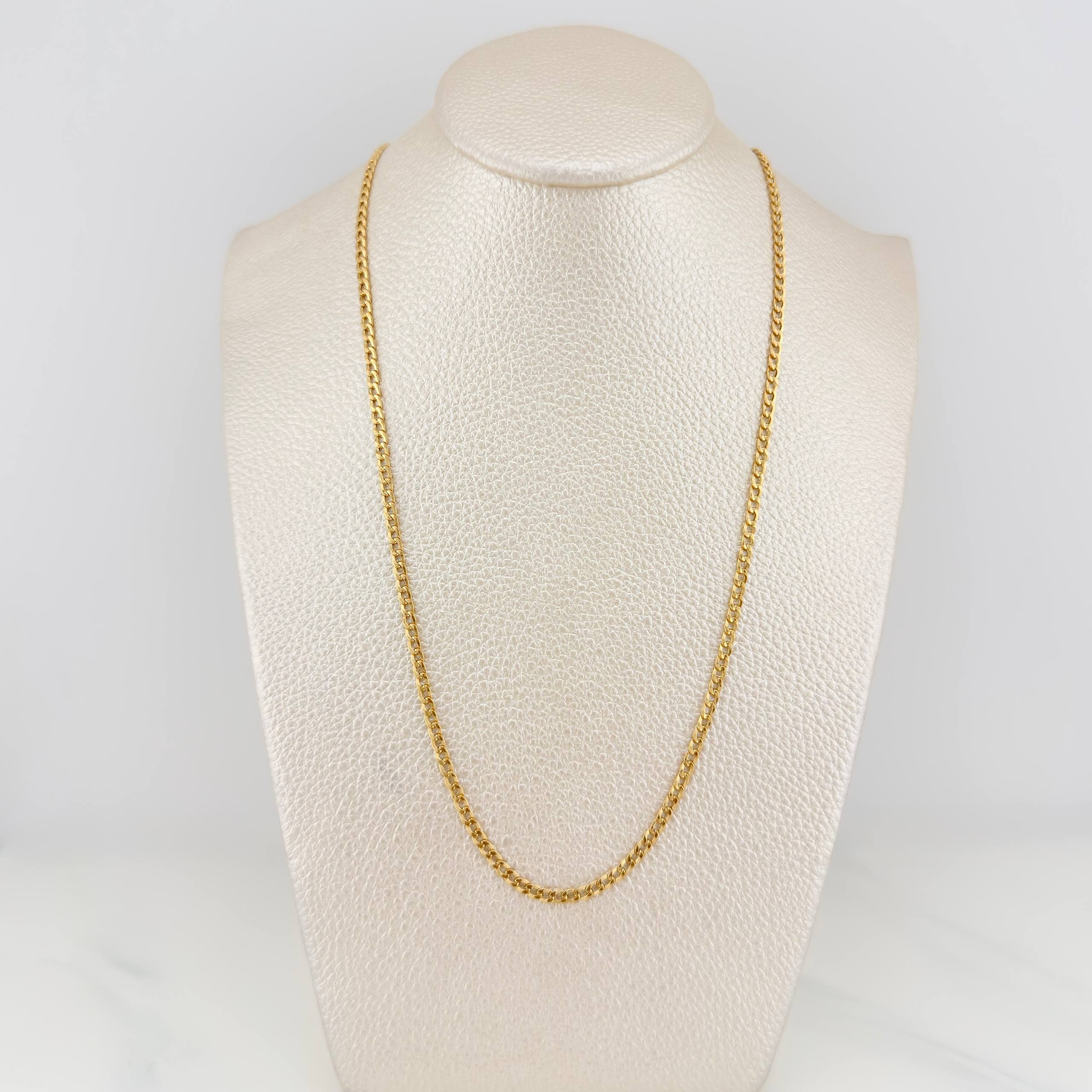 Cadena Cubana 2.4 g / 51 cm / 2.4 mm Oro Amarillo 18K