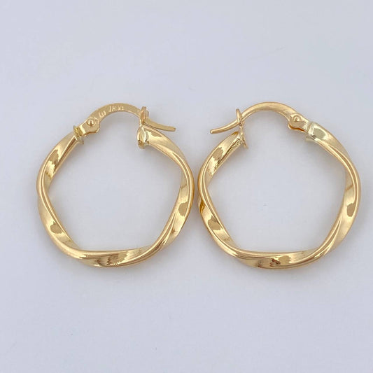 Candongas Asby 1.6gr / 2.4cm / Oro Amarillo 18K %