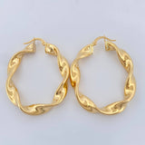 Candongas Amber Ovaladas 7gr / 4.3cm / Oro Amarillo 18K %