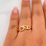 Anillo Infinito Love 2.55 g / T7 Oro Amarillo 18K