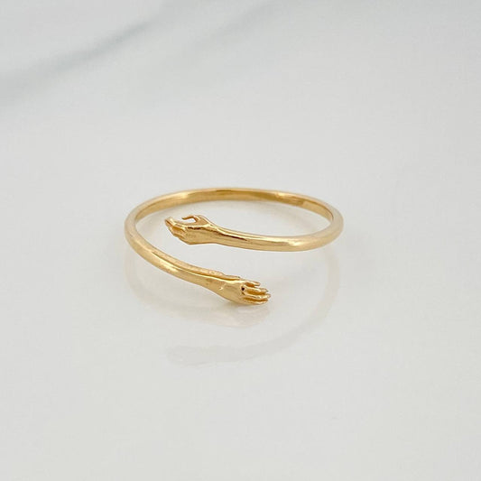 Anillo Abrazo 1.45 g / T8 3/4 Oro Amarillo 18K