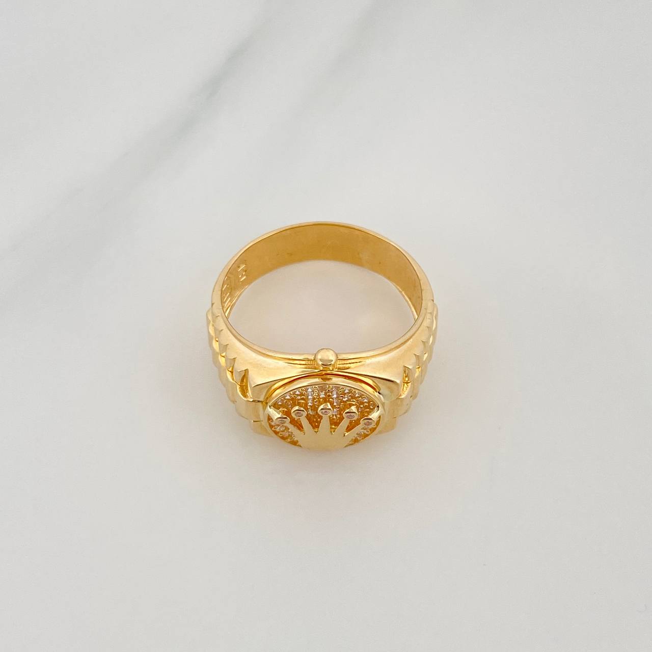 Anillo Corona 6.2 g / T10 Oro Amarillo 18K