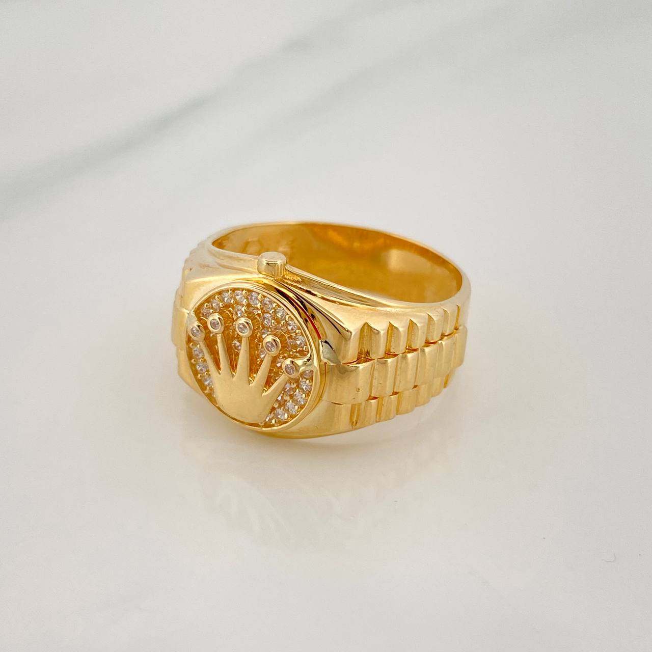 Anillo Corona 6.2 g / T10 Oro Amarillo 18K