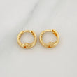 Candongas Carril 1.1 g / 1 cm Oro Amarillo 18K