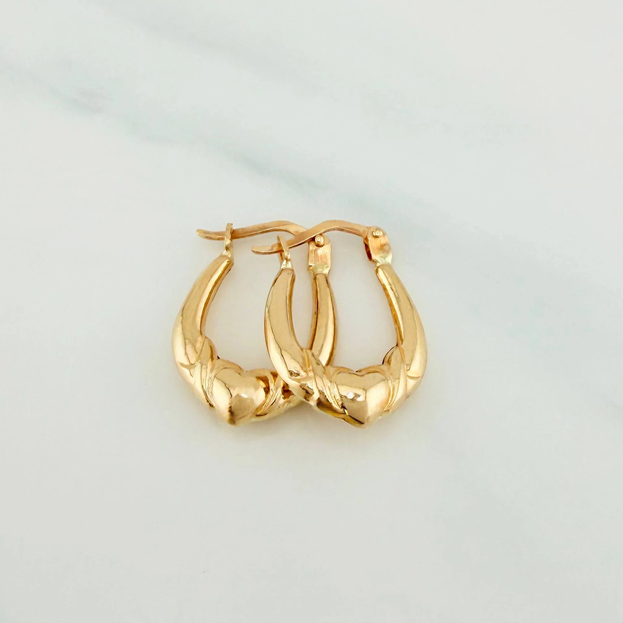 Candongas Bolso Corazon 1.5 g / 2 cm Oro Amarillo 18K
