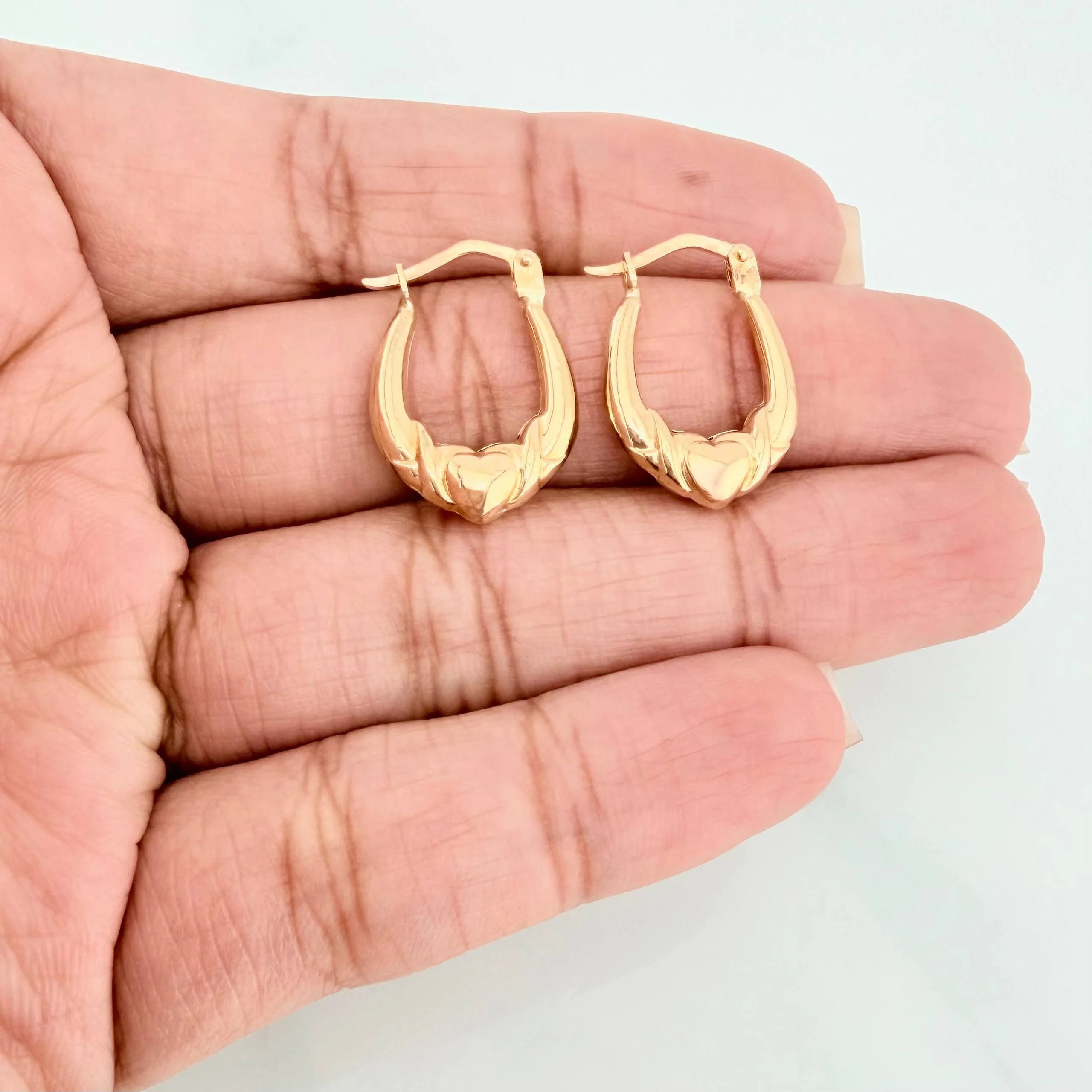 Candongas Bolso Corazon 1.5 g / 2 cm Oro Amarillo 18K