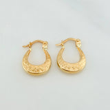 Candongas Bolso 1.2 g / 1.05 cm Oro Amarillo 18K