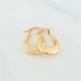 Candongas Bolso 1.2 g / 1.05 cm Oro Amarillo 18K