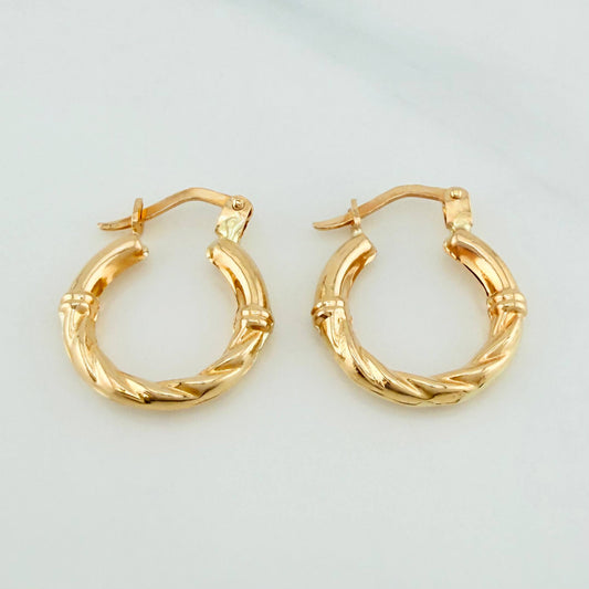 Candongas Fiora 1.45 g / 2 cm Oro Amarillo 18K