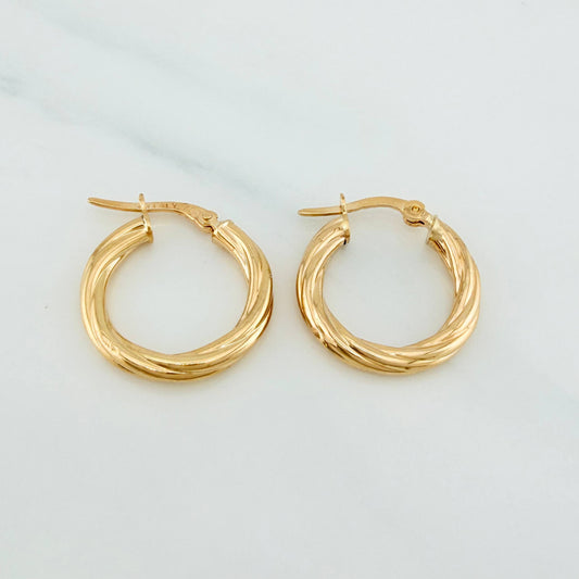 Candongas Mary 2.2 g / 2.03 cm Oro Amarillo 18K