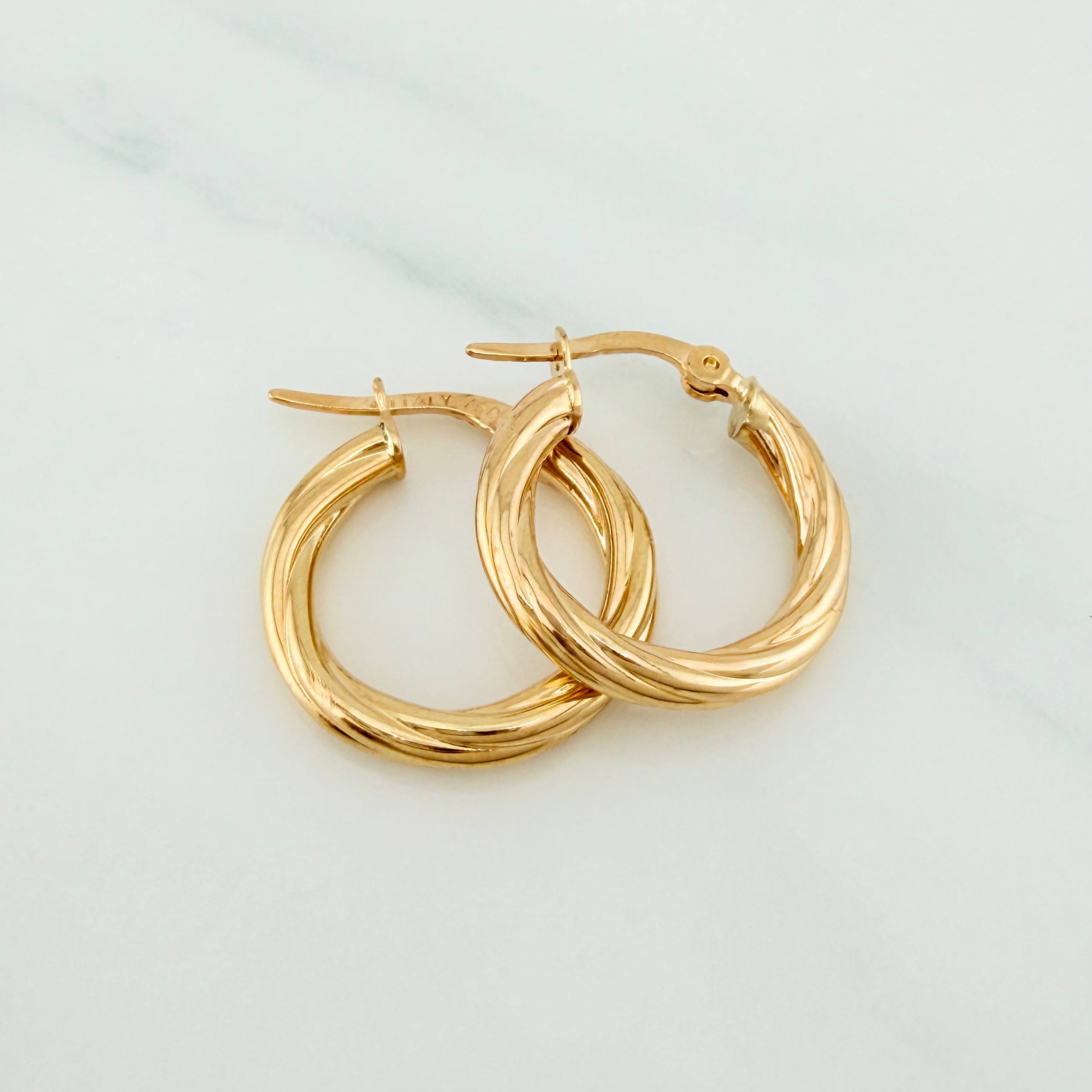 Candongas Mary 2.2 g / 2.03 cm Oro Amarillo 18K