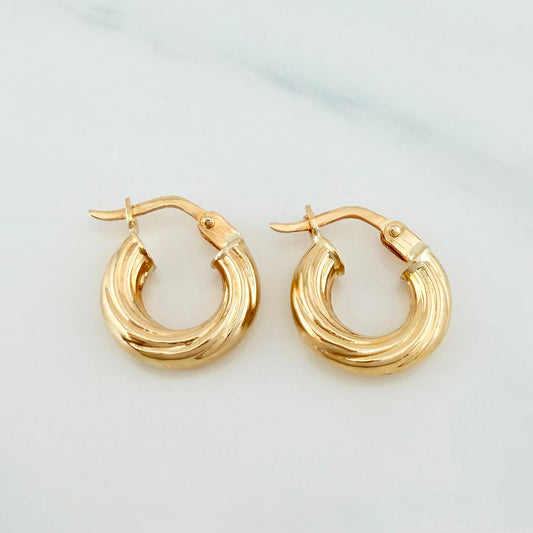 Candongas Mary 1.3 g / 1.03 cm Oro Amarillo 18K