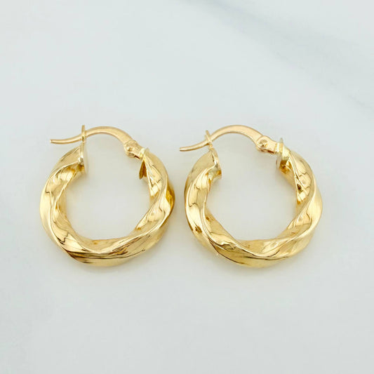 Candongas Kari 2.6 g / 2 cm Oro Amarillo 18K