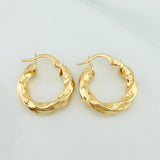 Candongas Kari 2.6 g / 2 cm Oro Amarillo 18K