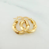 Candongas Kari 2.6 g / 2 cm Oro Amarillo 18K