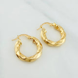 Candongas Kari 2.6 g / 2 cm Oro Amarillo 18K