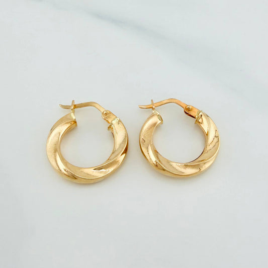 Candongas Martina 1.8 g / 1.07 cm Oro Amarillo 18K