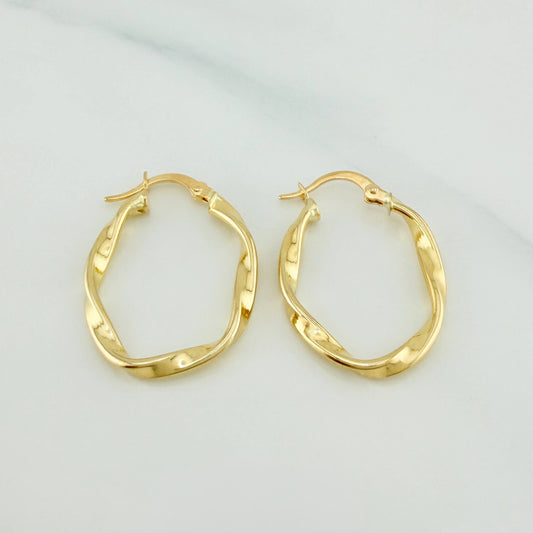 Candongas Crespa 1.8 g / 3 cm Oro Amarillo 18K