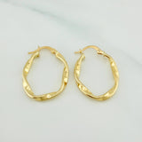Candongas Crespa 1.8 g / 3 cm Oro Amarillo 18K
