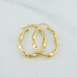 Candongas Crespa 1.8 g / 3 cm Oro Amarillo 18K