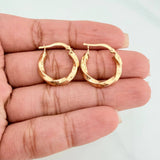 Candongas Kari 2 g / 2 cm Oro Amarillo 18K