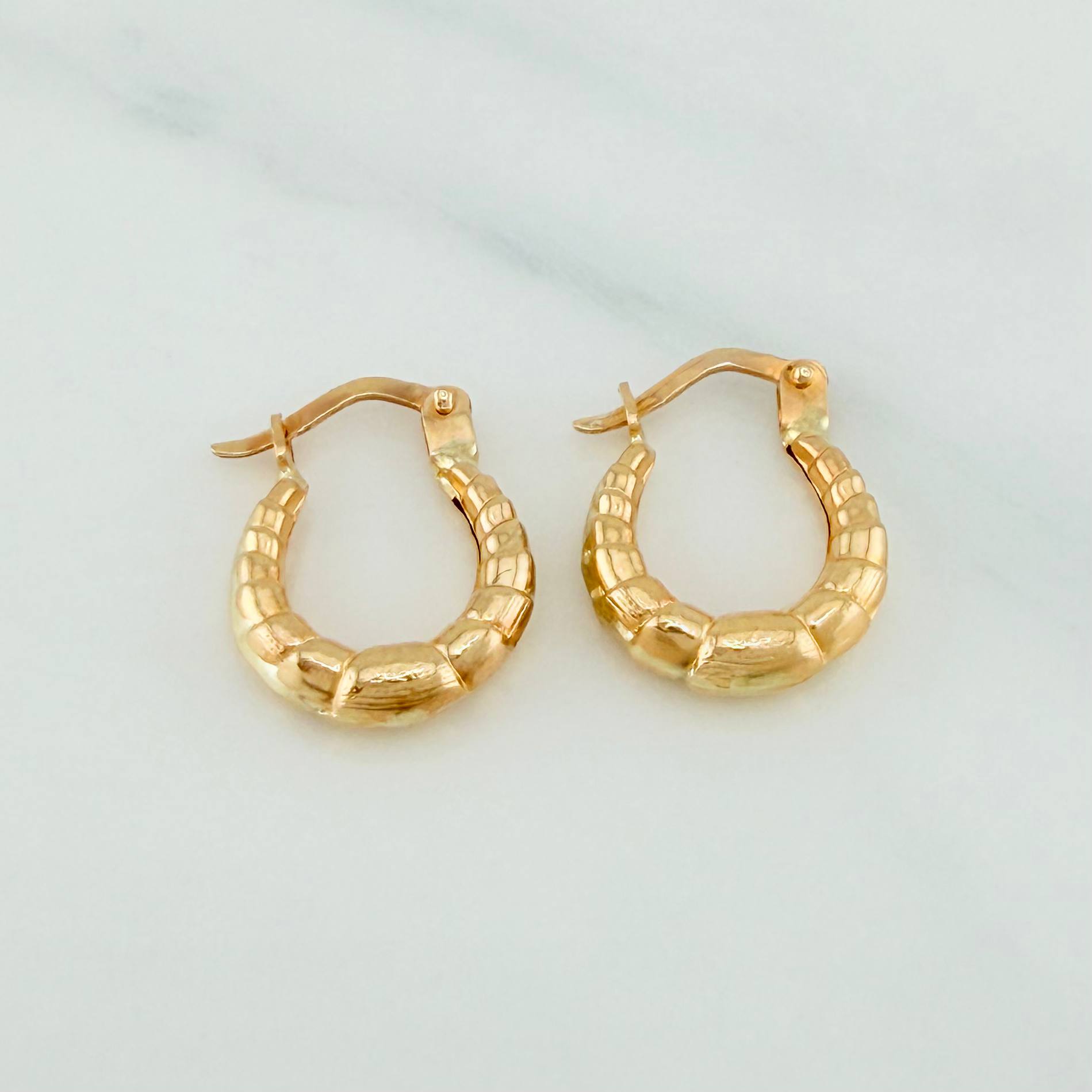 Candongas Bolso Omega 1.15 g / 1.05 cm Oro Amarillo 18K